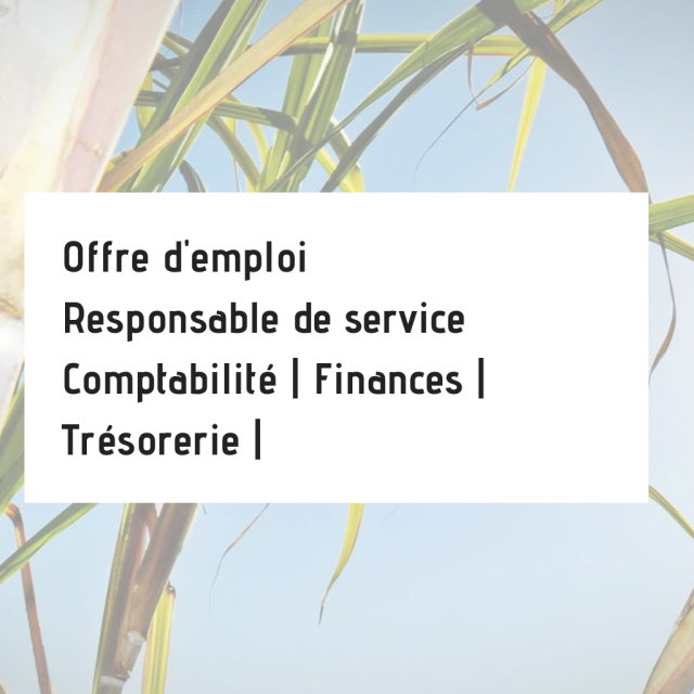 Offre d'emploi | Responsable Comptabilité, finances, trésorerie